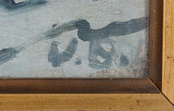 Väinö Blomstedt, Vinterlandskap i skymningen.