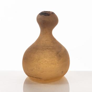 An 'A scavo' glass vase, Cenedese, Murano, Italy.
