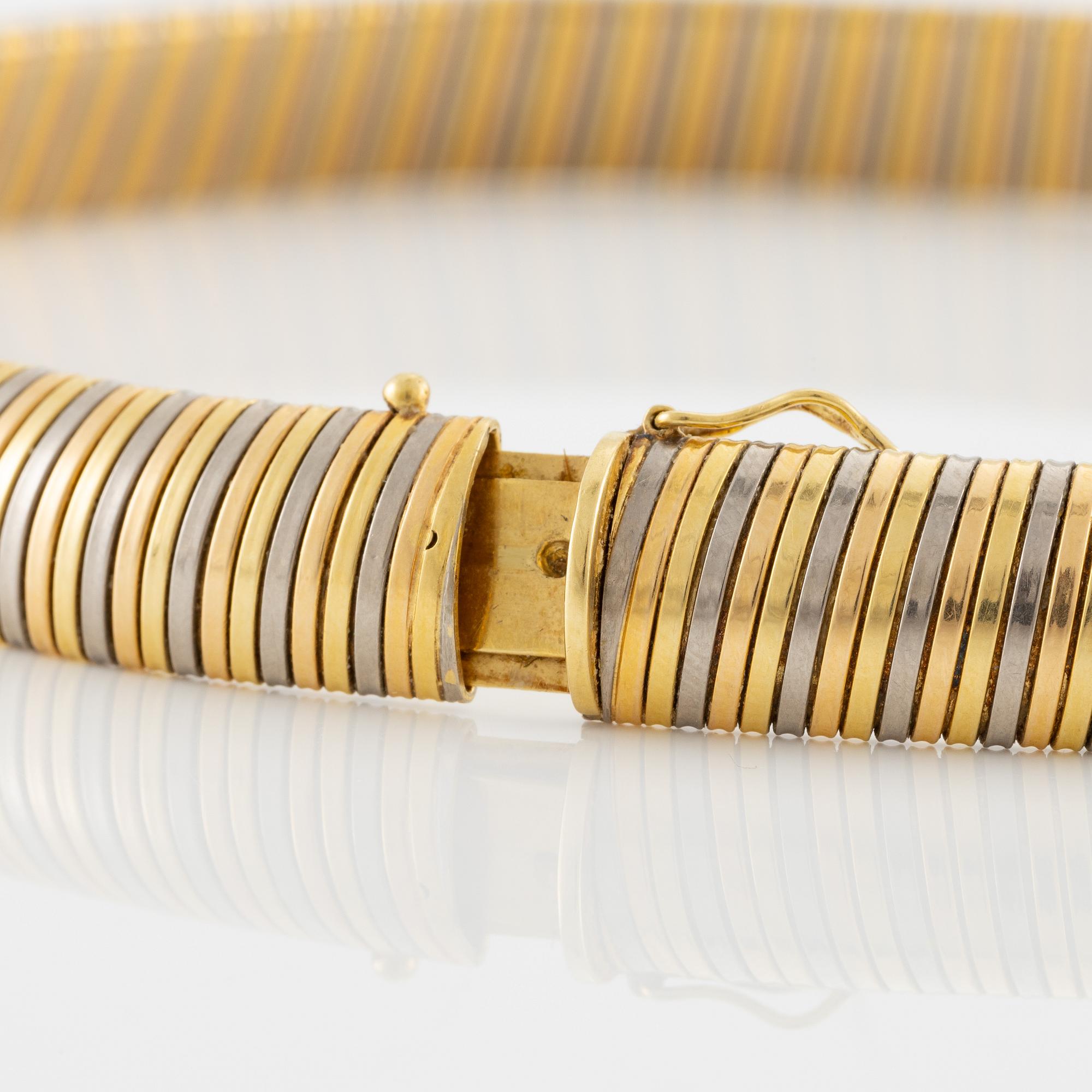 Collier med hänge, 18K guld med citrin och briljantslipade diamanter.