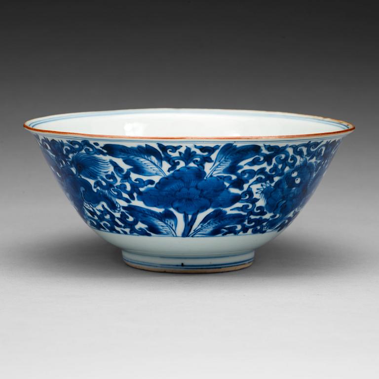SKÅL, porslin. Qingdynastin, Kangxi (1662-1722).