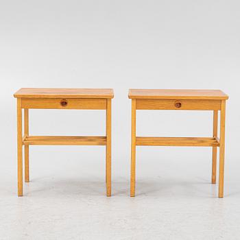 A pair of bedside tables, mid 20th Century.