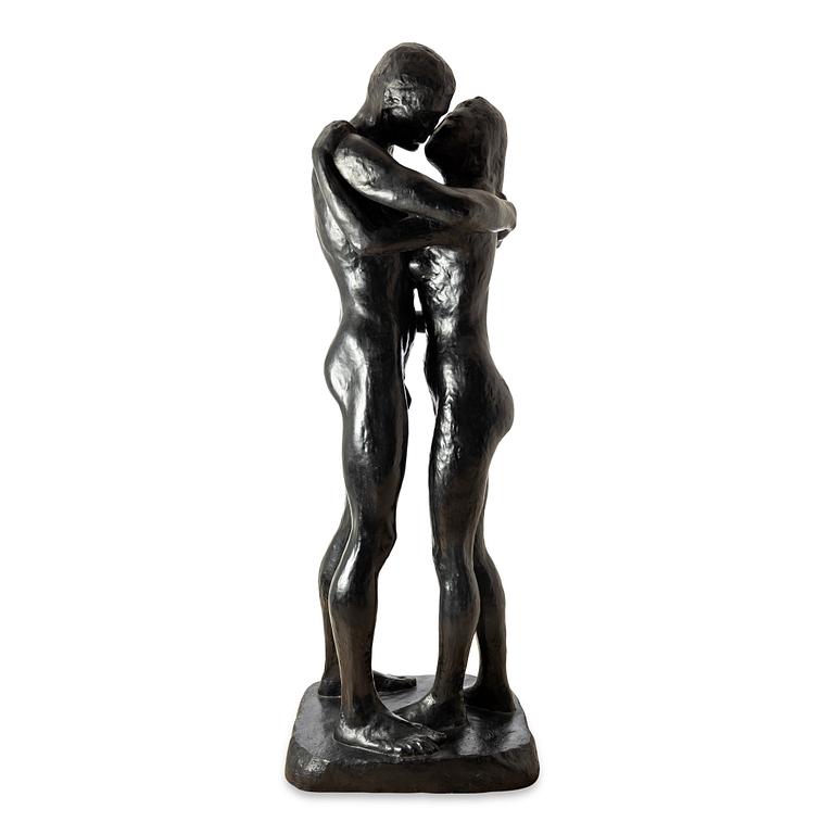 Gudmar Olovson, statue. Signed. Numbered. Foundry mark. Bronze, height 236 cm, length 85 cm.