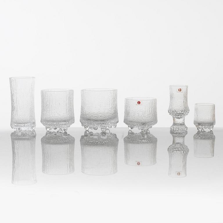 Tapio Wirkkala, glasservis, 42 delar, "Ultima Thule", Iittala, Finalnd.