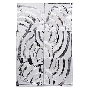LARS HELLSTEN, glas, 3 delar,  "Fragement", glas, Orrefors.