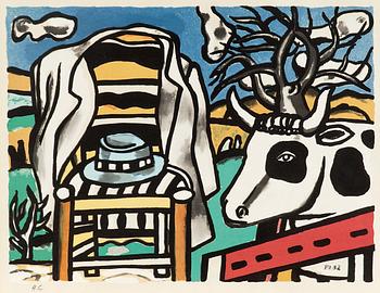 215. Fernand Léger, HAT ON A CHAIR.