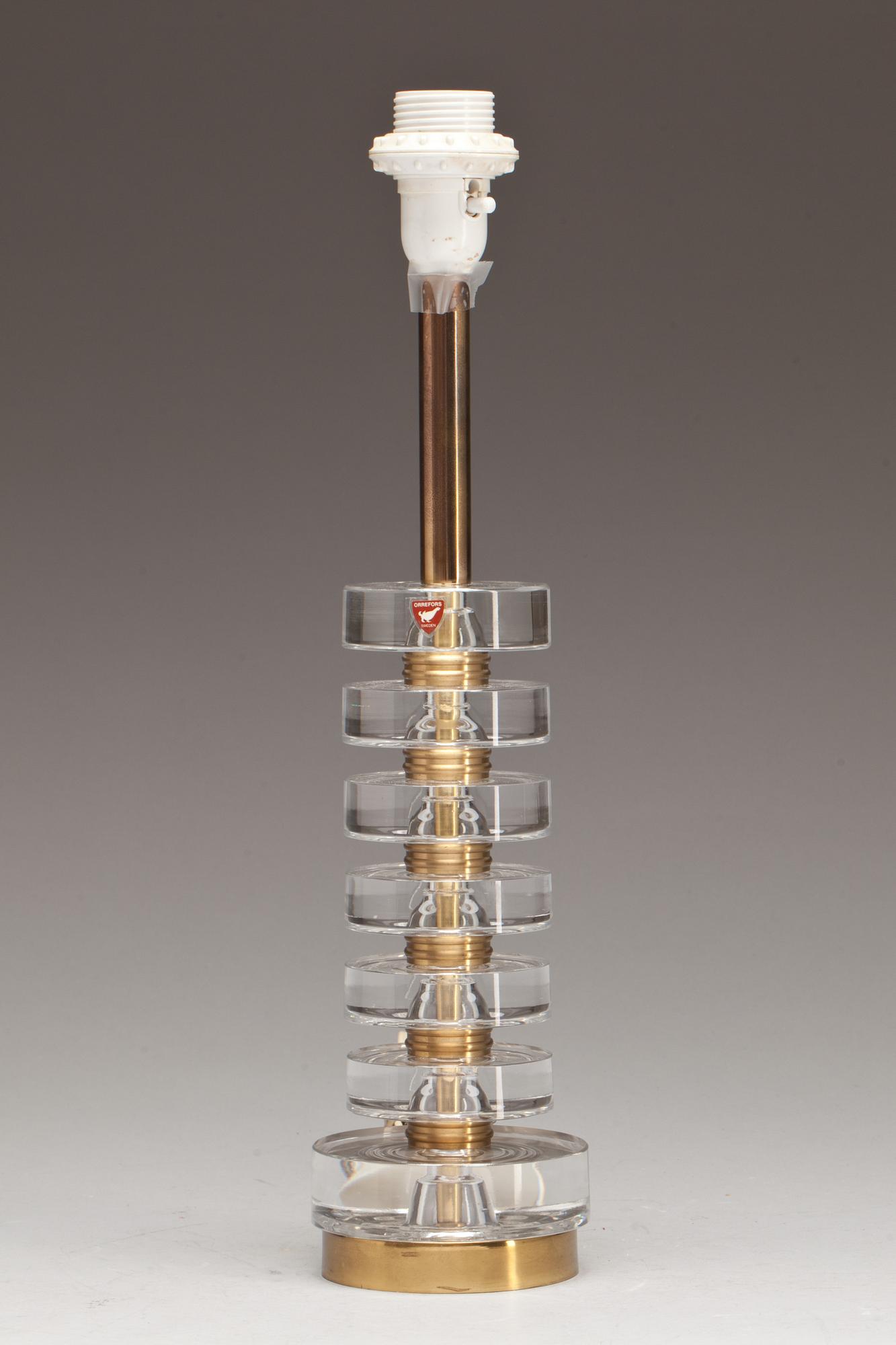 BORDSLAMPA, glas. Design Carl Fagerlund, Orrefors.