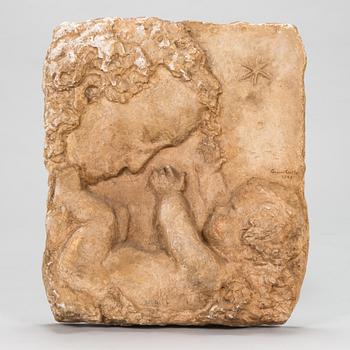 Gunnar Uotila, a relief, stoneware, signed and dated 1948.