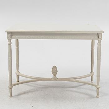 A Gustavian style 6-piece furniture suite, P.A. Eklund Bispgården, mid 20th Century.