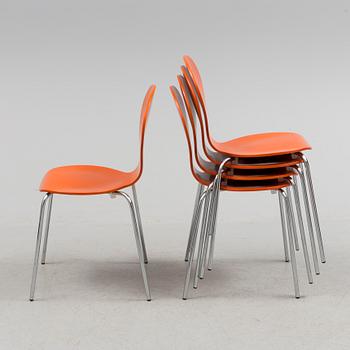 ERIK OLE JORGENSEN, stolar, 5 st, "Rondo", Danerka, 2000-tal.