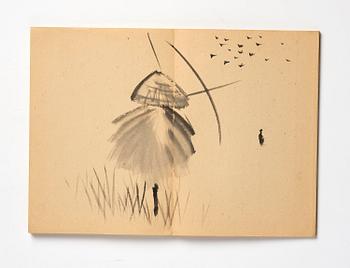Two Chinese albums, one empty, early 20th century.