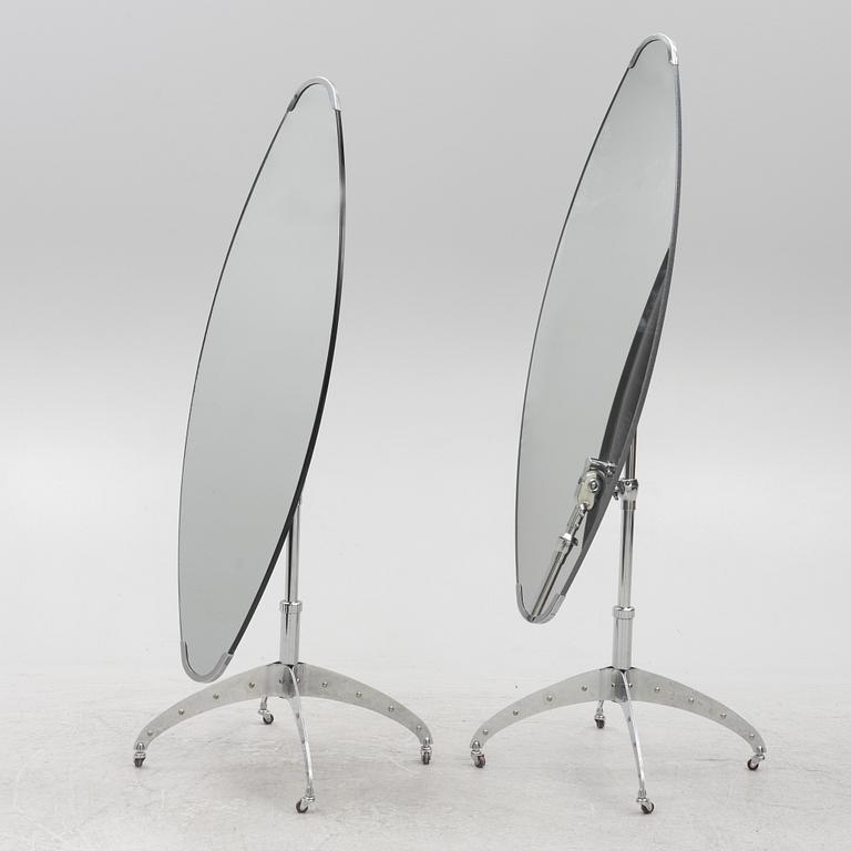 Yasu Sasamoto, floor mirrors, a pair, Dulton.