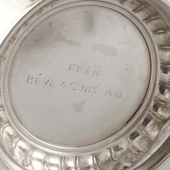 BÄGARE, silver, GAB, Stockholm, 1946, vikt 399 g.