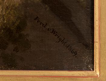 FERDINAND VON WRIGHT, HAUKKA SAALIINSA KANSSA.