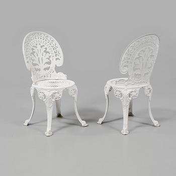 TRÄDGÅRDSMÖBLER, 5 delar, 1900-talets andra hälft.
