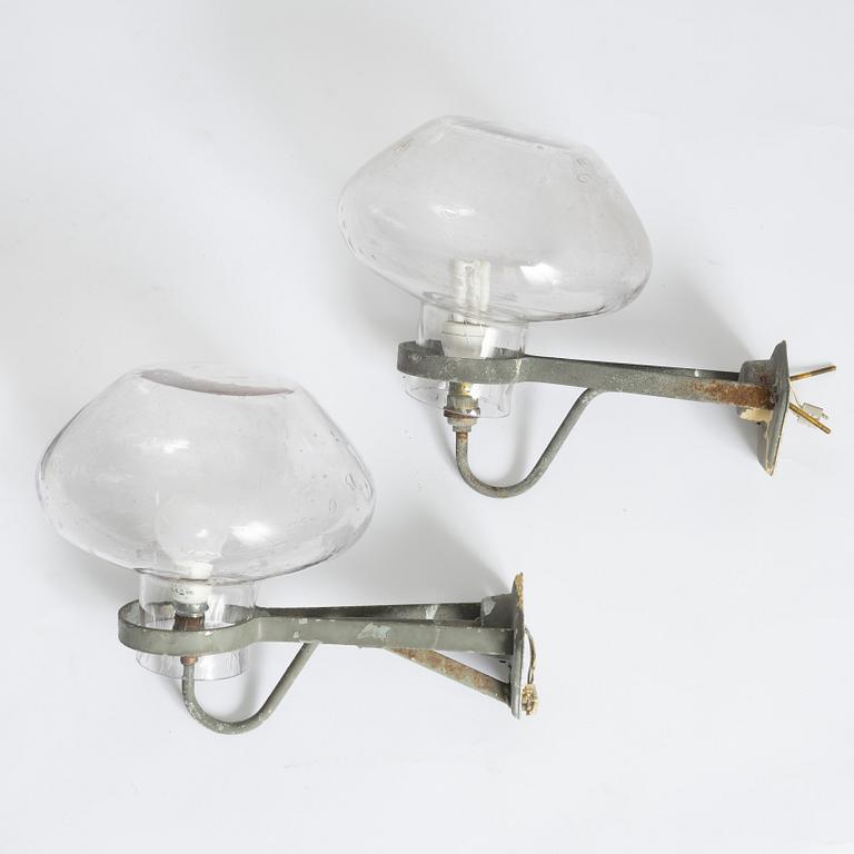 A pair of Swedish Modern wall lamps, ASEA, mid-20th Century.