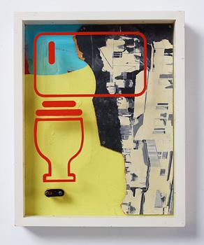 Martin Wickström, mixed media and assemblage signed dated 88 verso.