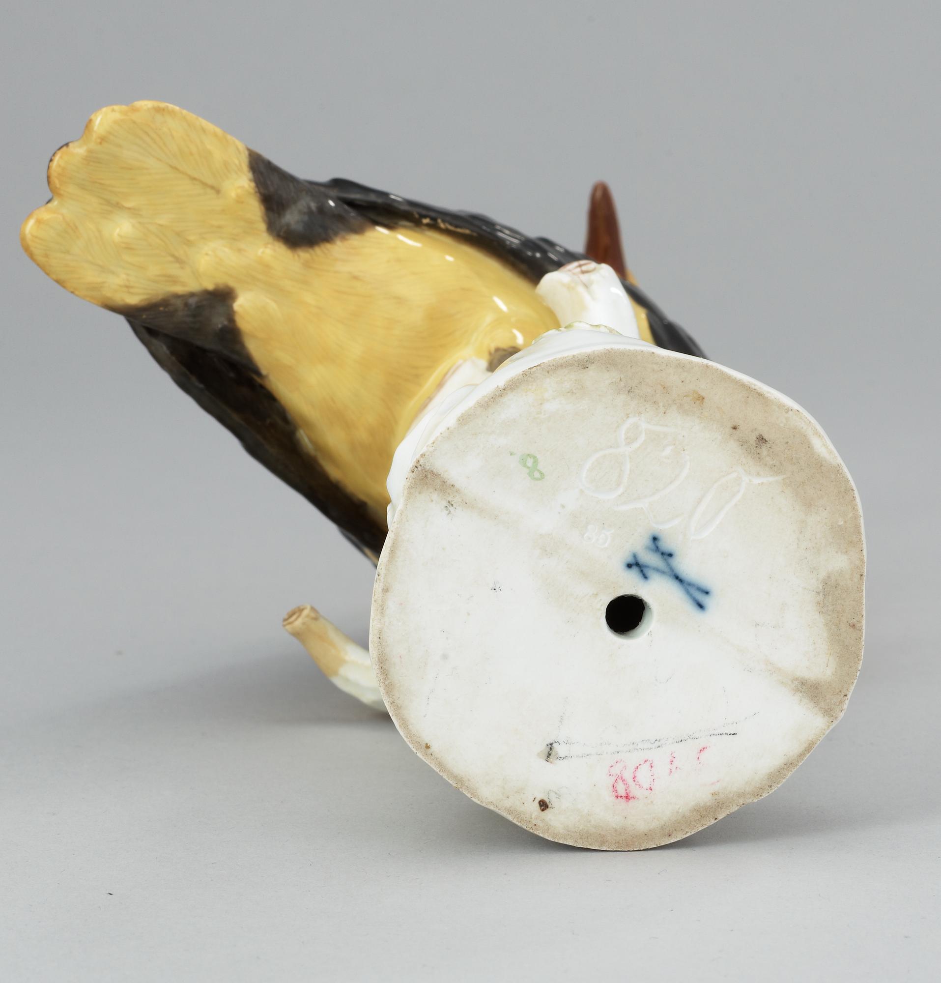 FIGURIN, porslin. Meissen, 1800-tal.