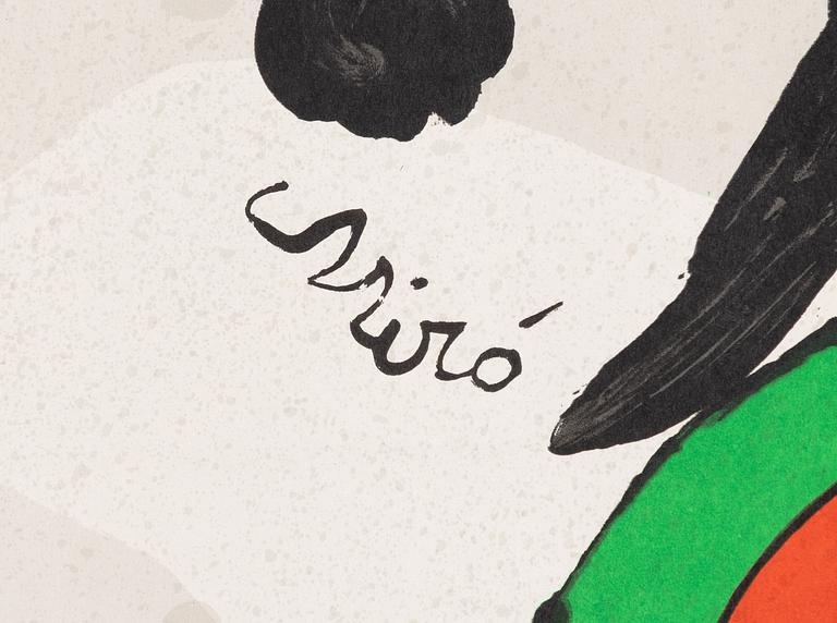 Joan Miró, after, 3 pcs, colour lithographic posters/posters, including Futbol club Barcelona 75º aniversari, 1974.