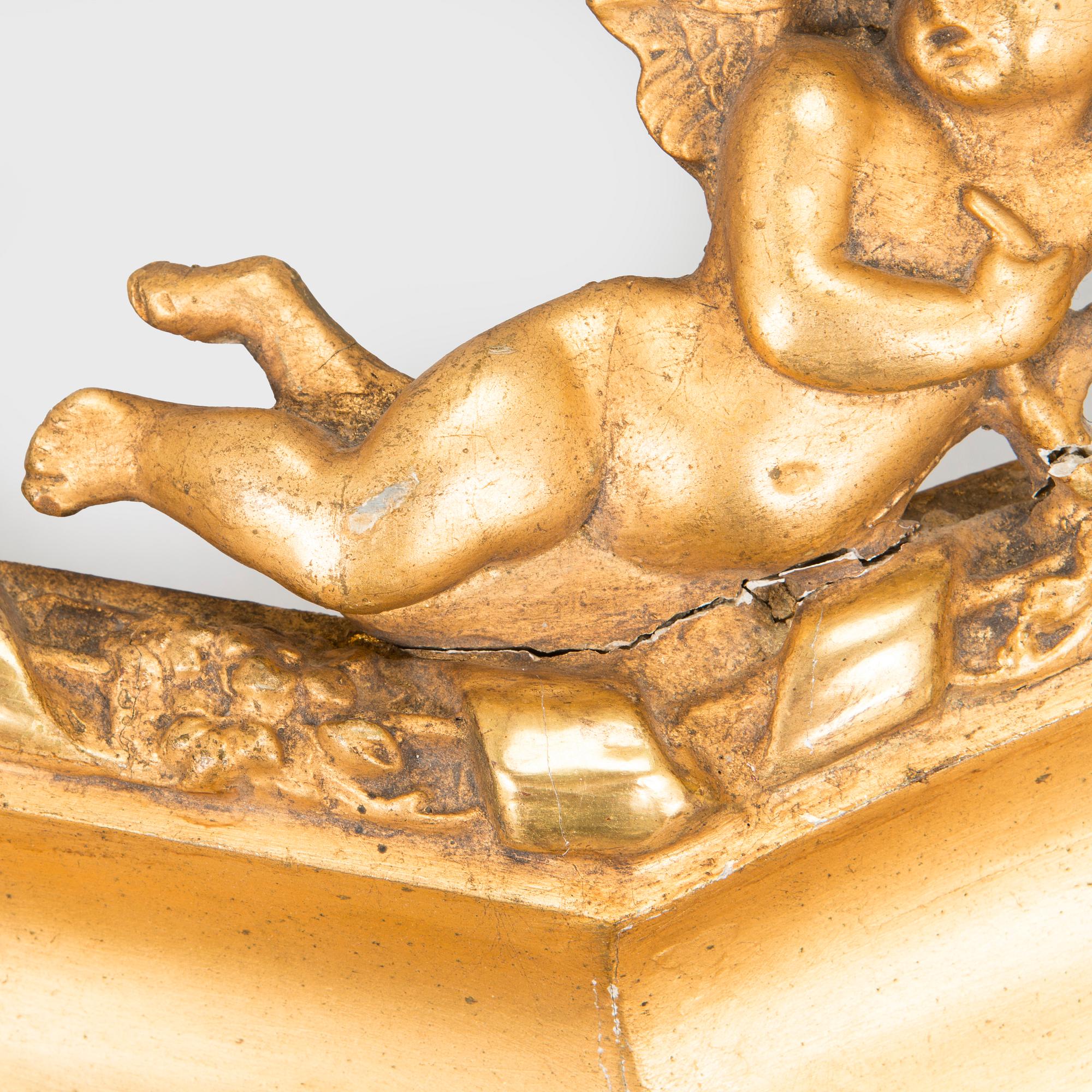 A neo-rococo cornish, late 19th century.