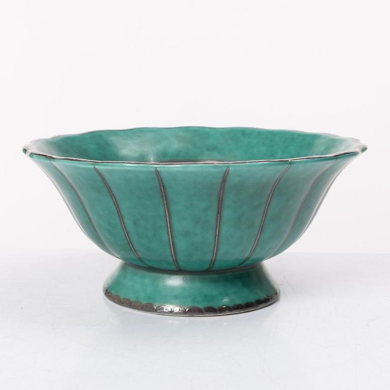 Wilhelm Kåge, a set of four "Argenta" pieces, Gustavsberg.