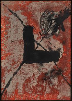 ANTONI TÀPIES, etching in colours, signed and numbered 18/50.