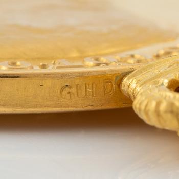 Gustav V, gold medal, Sweden. CF Carlman.