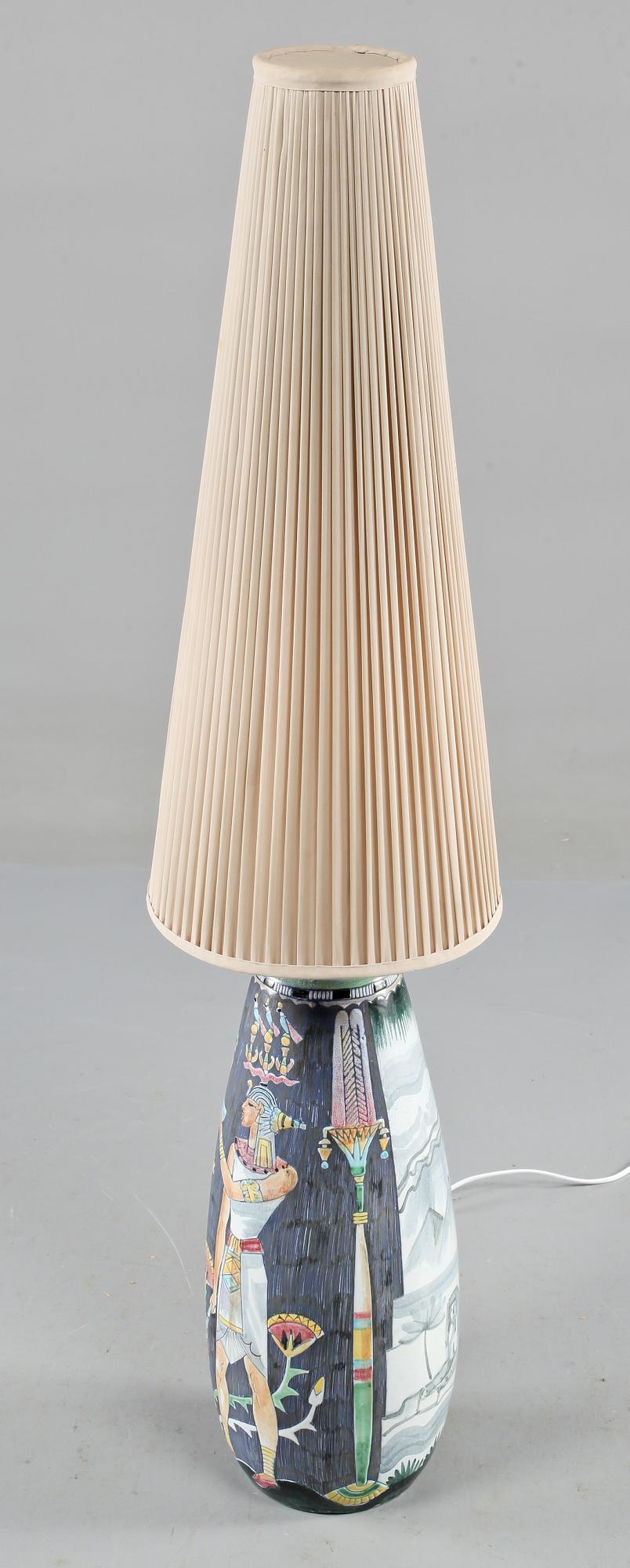 GOLVLAMPA, keramik, Marian Zawadzki, Tilgmans, signerad samt daterad 1959.