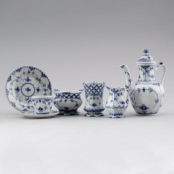 KAFFESERVIS, 28 delar, porslin, Royal Copenhagen.