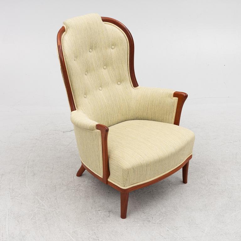 Carl Malmsten, fåtölj, "Vår fru", AB O.H. Sjögren Stoppmöbler, Tranås.