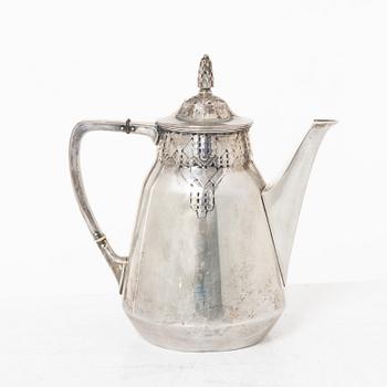 Coffee service, 3 pieces, silver, Art Nouveau, Anna Ohlsson & Co Östersund, 1910.