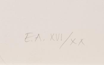 YRJÖ EDELMANN, färglitografi, signerad, numrerad XVI/XX.