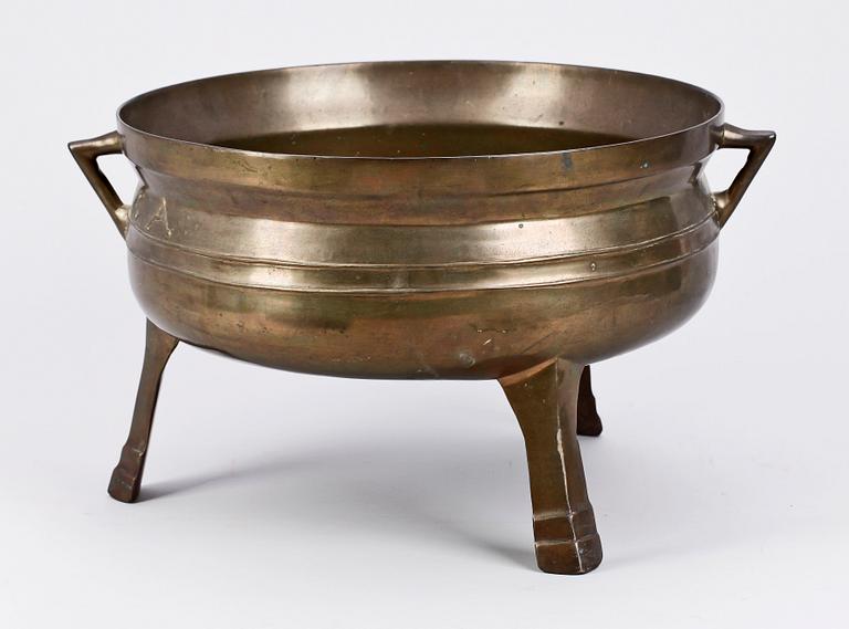 GRYTA, mässing, 1700/1800-tal.