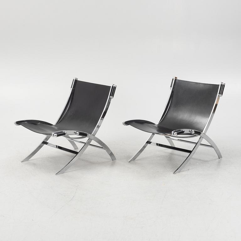 Antonio Citterio, a pair of 'Timeless" lounge chairs, Flexform, Italy.
