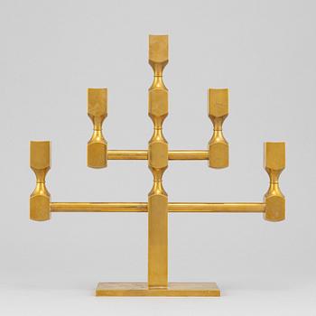 Lars Bergsten, a five-light brass candelabra from Gusum.