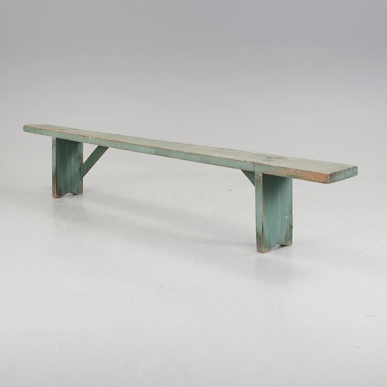 A pine bench, second half of the 19th Century.