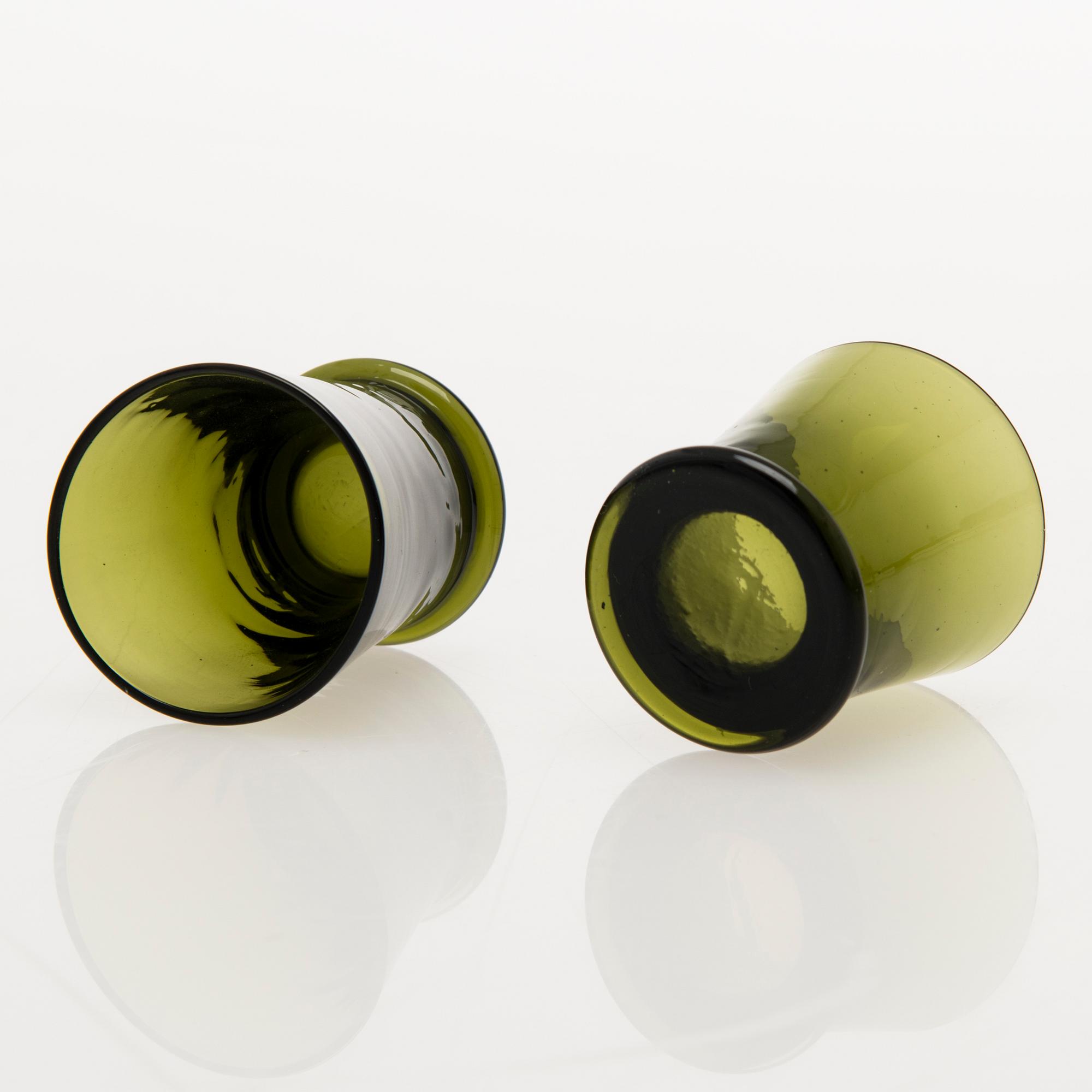 KAJ FRANCK, A 10-piece set of 'Tupa' glassware for Iittala, Finland 1948-54.