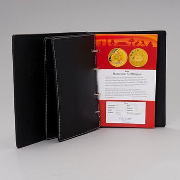 A set of eleven collector's coins from the Olympic Games, China 2008.