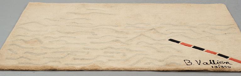 Bertil Vallien, Matta, ”Marker” (Sjömärke), tuftad, ca 139,5-140,5 x 196-199 cm, signerad B. Vallien 13/300.
