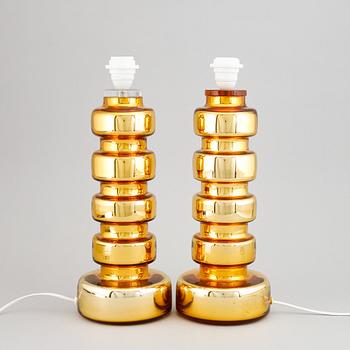 A pair of table lamps, second half of the 20th-century.