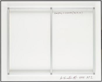 Annika Elisabeth von Hausswolff, "Allting hänger ihop ha, ha, ha", 1999.