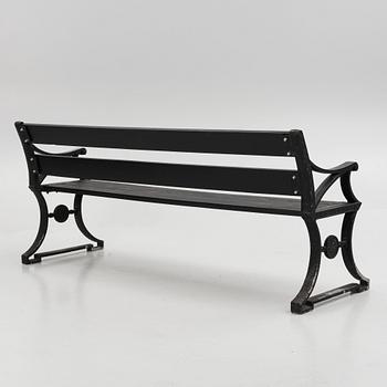 A garden bench, Norrahammars bruk, late 20th Century.