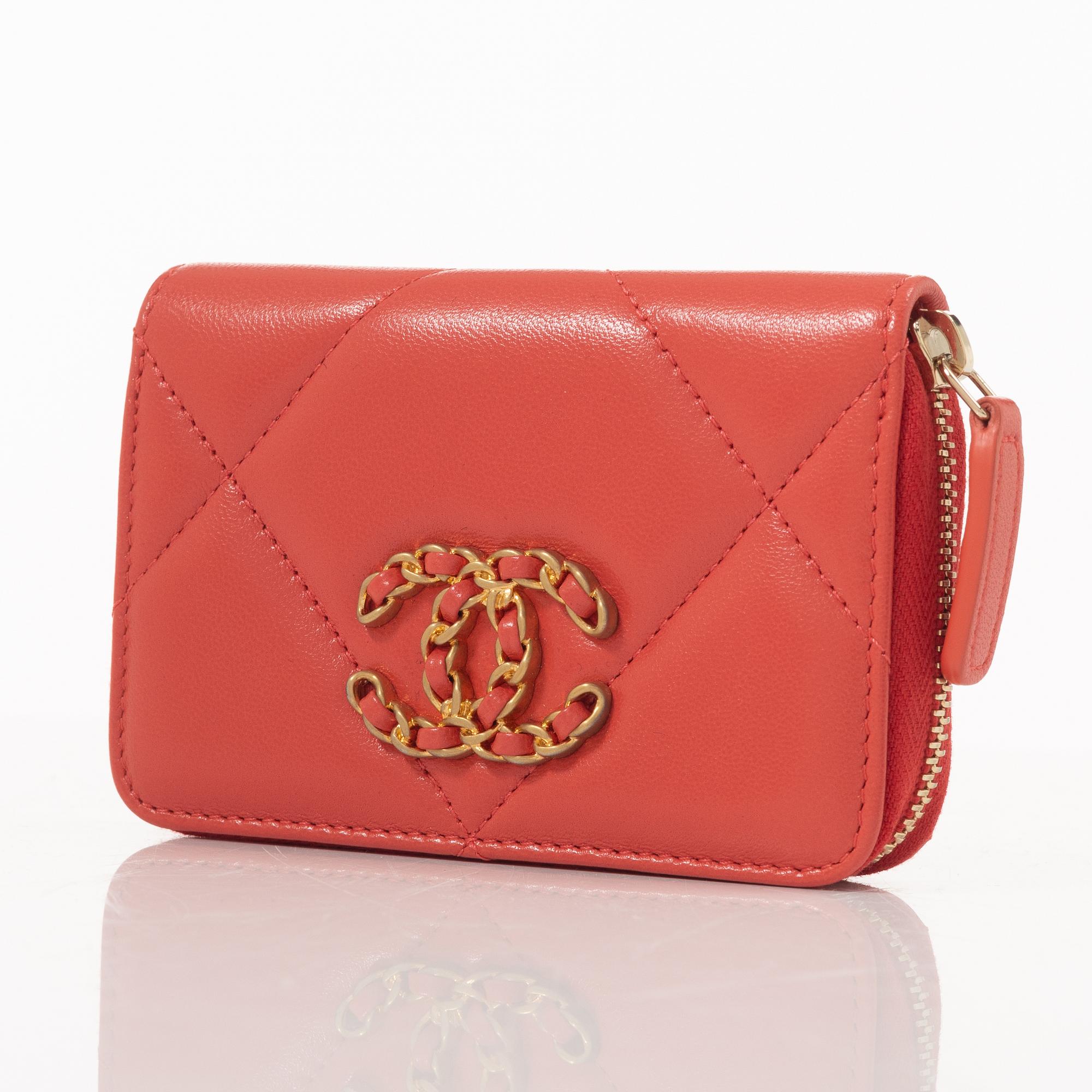 Chanel, plånbok, "19 Zip Card holder".