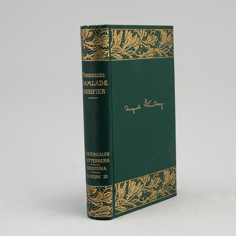 AUGUST STRINDBERGS SAMLADE VERK, 55 vol, Albert Bonniers förlag, Stockholm 1912-1919.