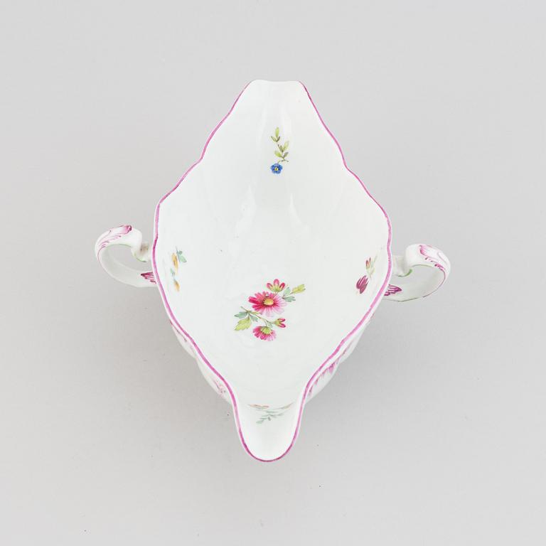 A Berlin sauce boat, 19th Century.