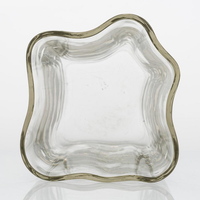 Alvar Aalto, one part of  'Aalto flower' glass sculpture 3021-150, Iittala 1950s.