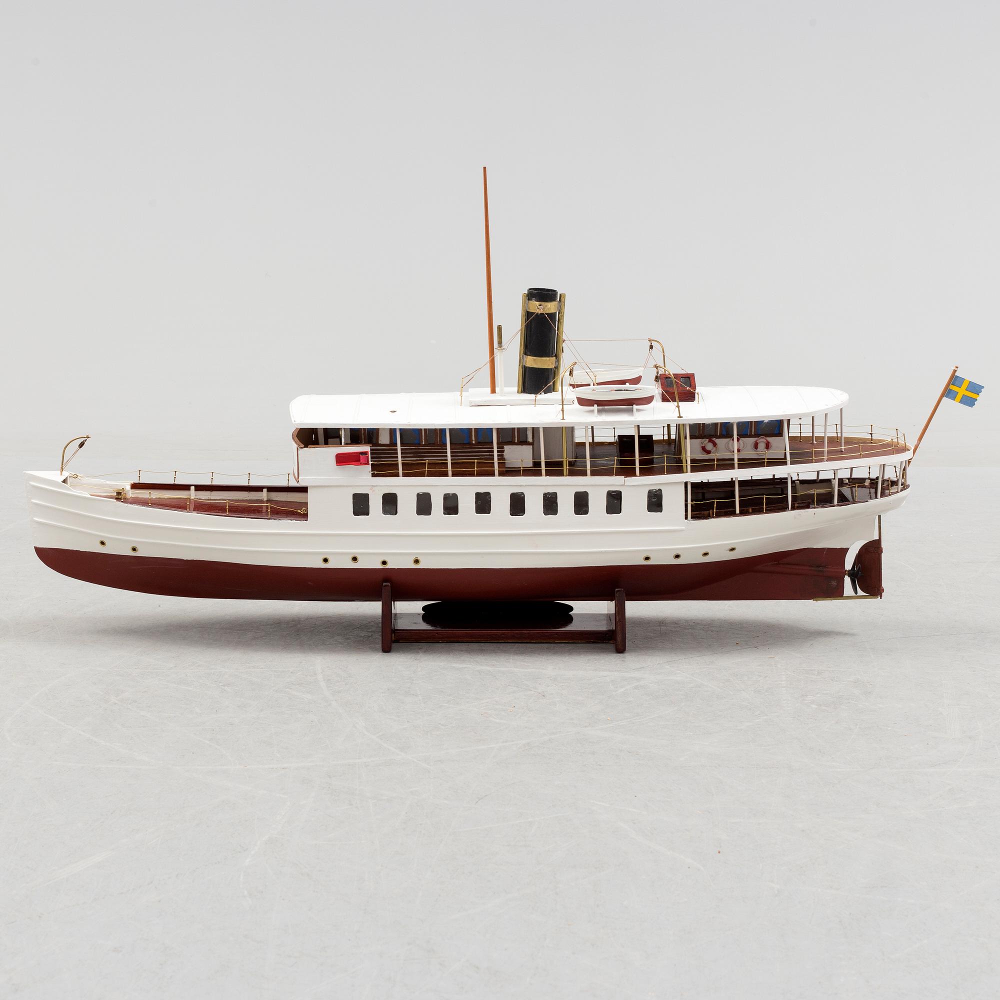BÅTMODELL, "S/S Mariefred", omkring 2000.