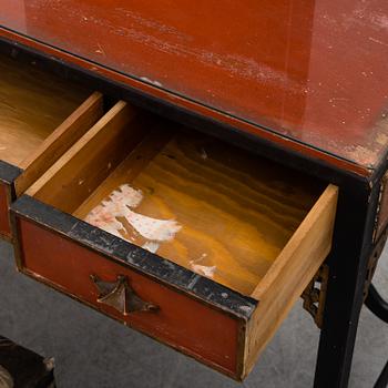 A 1920s/1930s dressing table and stool.