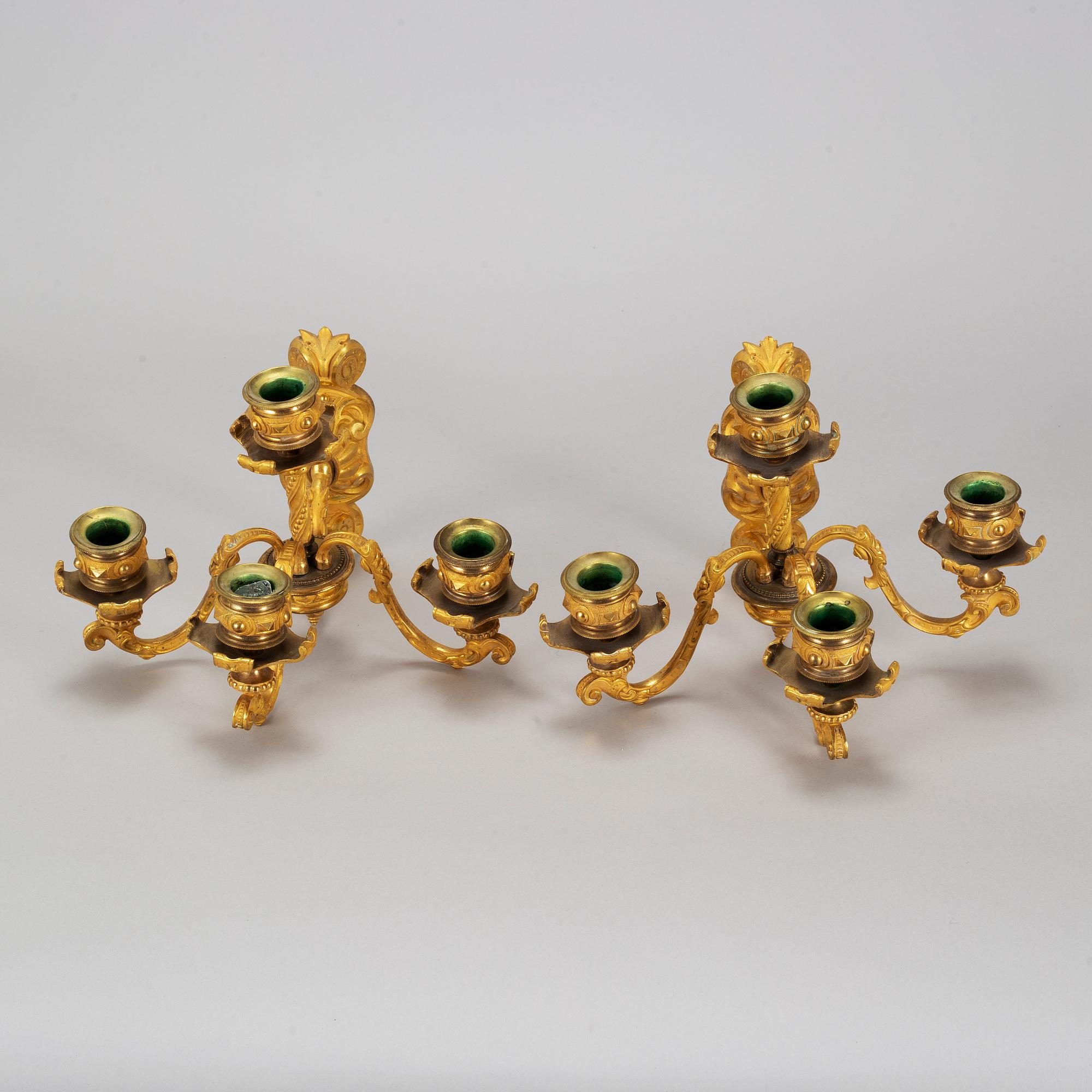 A pair of Empire wall-sconces.