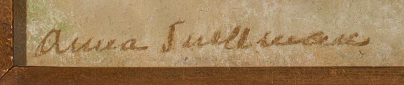 ANNA SNELLMAN, pastelli, signeerattu.