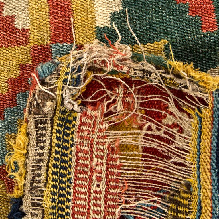 A Swedish flatweave agedyna mid 19th century ca 106 x 50 cm.